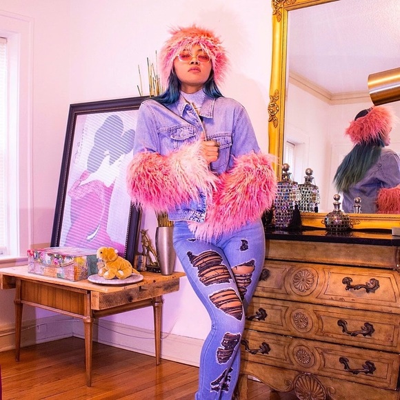 The Hubba Bubba faux mink set